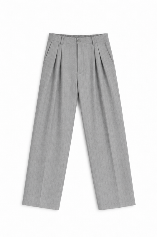 Pantalone Gessato Grigio