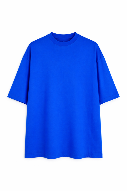 T-shirt Oversize Blu Elettrica
