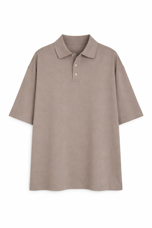 Polo Oversize Fango