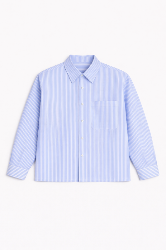 Camicia Millerighe Celeste