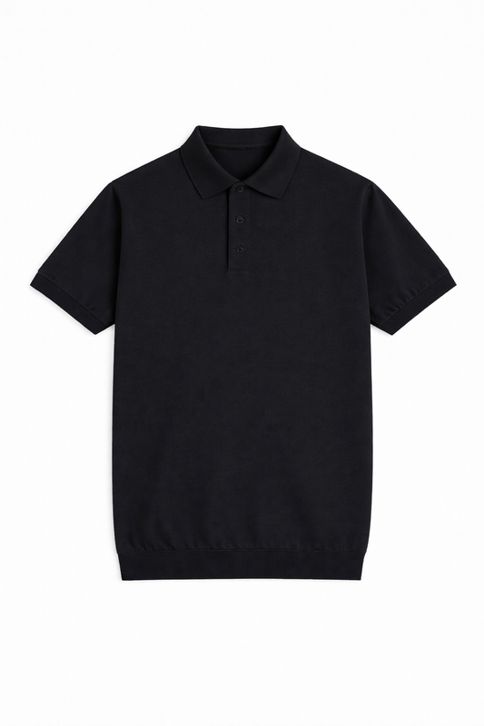 Polo In Filo Nera