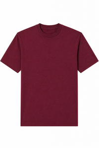 T-Shirt In Filo Di Scozia Bordeaux