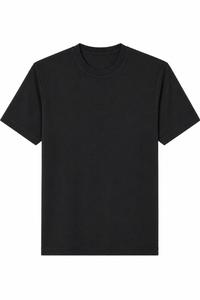T-Shirt In Filo Di Scozia Nera