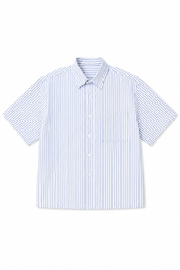 Camicia Panama Celeste/Bianca