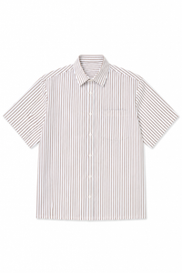 Camicia Panama Marrone/Bianca