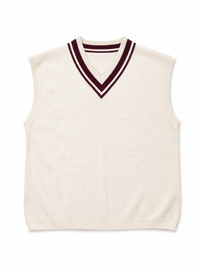 Gilet Montecarlo Panna/Bordeuax