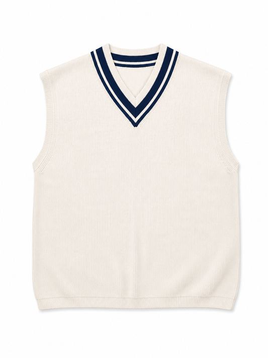 Gilet Montecarlo Panna/Blu