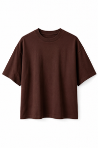 T-shirt Crop Marrone