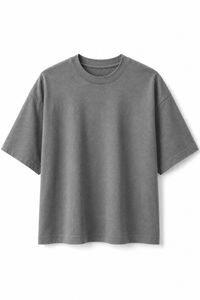 T-shirt Crop Grigia