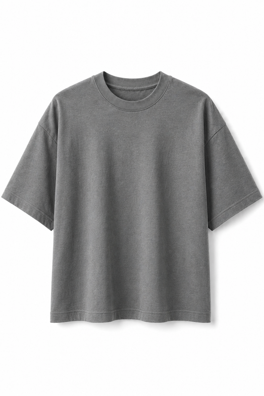 T-shirt Crop Grigia
