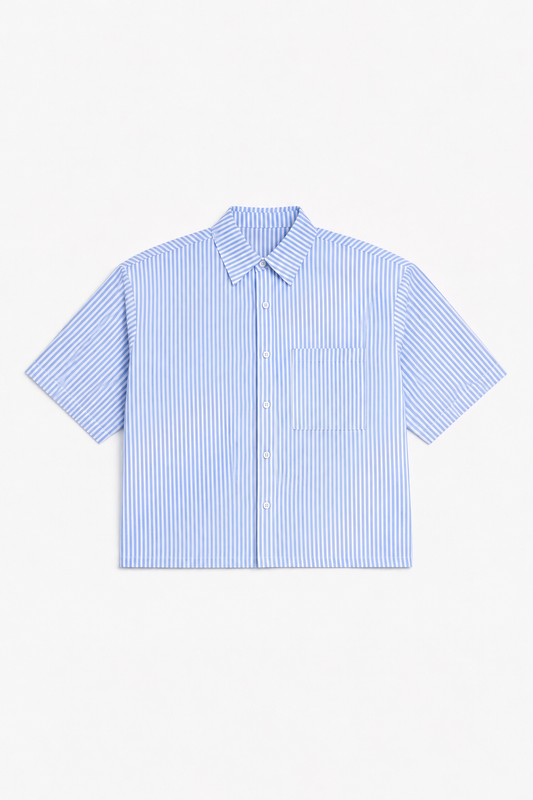 Camicia Millerighe Celeste