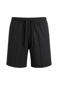 Pantaloncino In Bull Di Cotone Nero