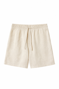 Pantaloncino In Lino Panna