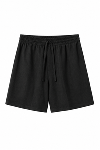 Pantaloncino In Lino Nero
