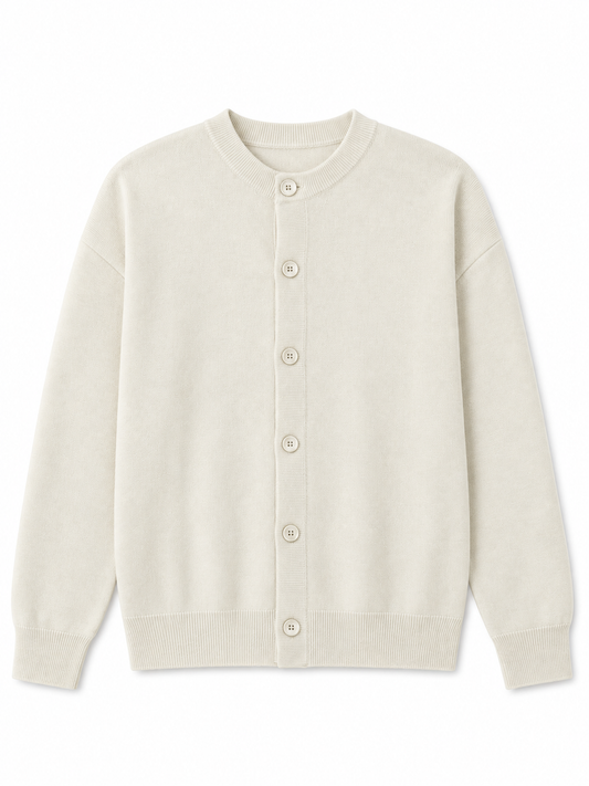 Cardigan Full Button Panna