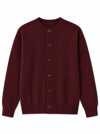 Cardigan Full Button Bordeaux