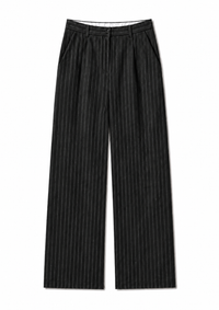 Pantalone Gessato Nero